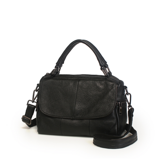 Beylasita Women's Handbag Leather Shoulder Crossbody Bag Vintage Boston Bag