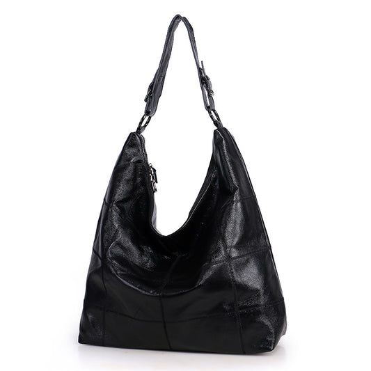 Beylasita Genuine Leather Hobo Slouch Bag Shopper, Large Crossbody Bucket Bag, Vintage Tote Shoulder Bag