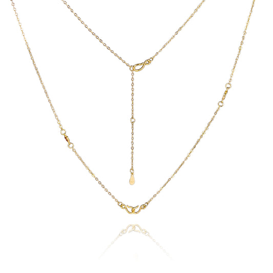 GEMOR Chain Necklace for Women | Dainty Enamel Choker with Double Buckle