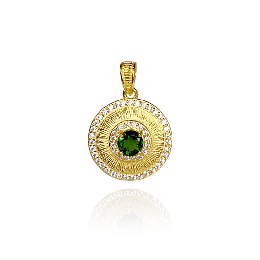 GEMOR S925 Pendant with Diopside Gemstone for Women | Exquisite Green Gemstone Pendant